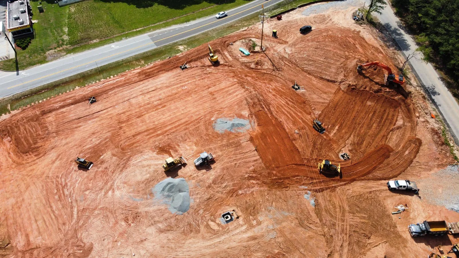 Commercial site grading